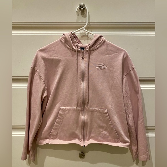 Nike full-zip, Loose fit hoodie in dusty pink - Picture 2 of 3